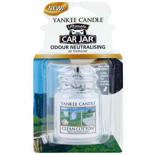 Yankee Candle clean cotton car jar dišava za avto 1 ks Cene