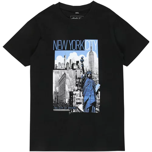 Mister Tee Kids Majica 'New York City' svetlo modra / siva / črna / bela