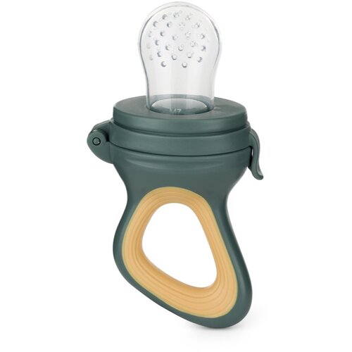 Petite&Mars Silicone Food Feeder 6m+ duda za hranjenje in grizalo Green&Ochre 1 kos Cene