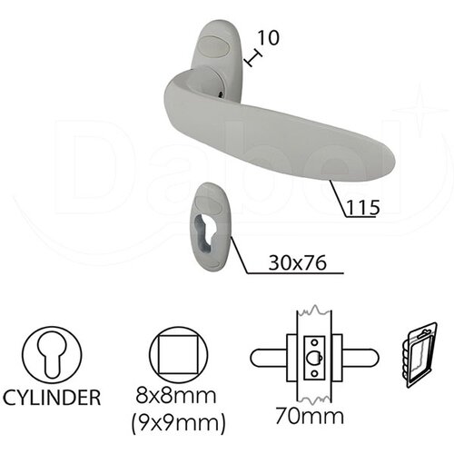 Dabel kvaka roz za alu v goč r9016be 30/76/10/115/8/9 mm Slike