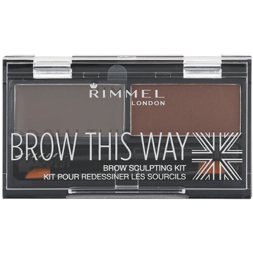Rimmel London Brow This Way paleta za ličenje obrvi odtenek 003 Dark Brown 1,3 g Cene