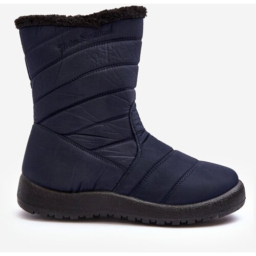 Kesi Women's High Insulated Snow Boots Navy Blue Luxina Slike