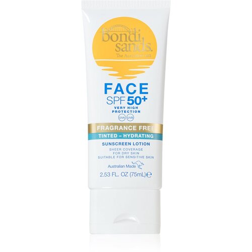 Bondi Sands SPF 50+ Fragrance Free zaščitna tonirana krema za obraz za suho kožo SPF 50+ 75 ml Cene