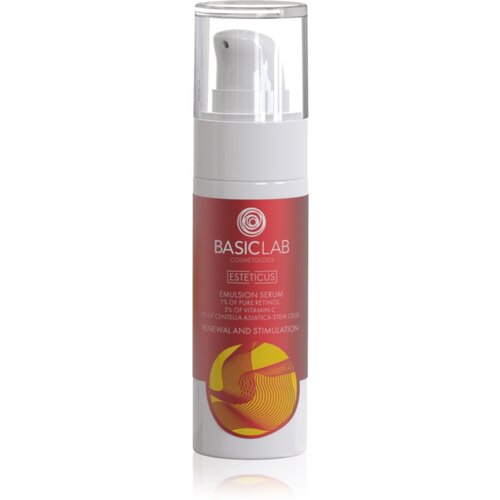 BasicLab Cosmetology Esteticus lahka nočna emulzija za obnovo površine kože 1% Pure Retinol 30 ml Cene