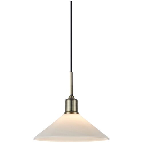 Marksl&amp;ouml;jd Bela/medeninasta viseča svetilka s steklenim senčilom &amp;oslash; 25 cm Vela &amp;ndash; Slike