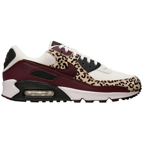 Nike Nizke superge Air Max 90 Leopard Burgundy (Women&amp;#039;s) Rdeča Slike