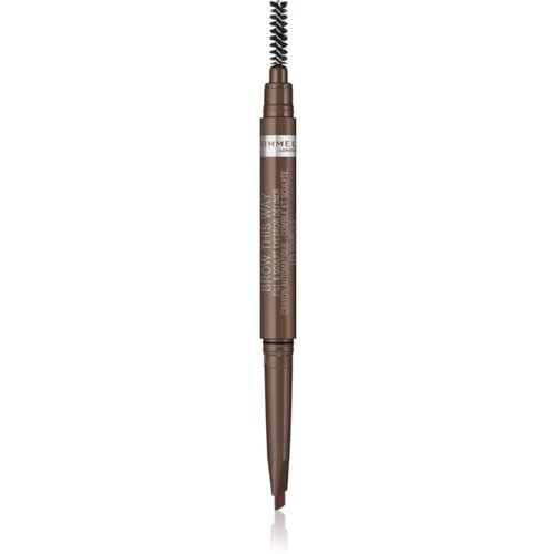 Rimmel London Brow This Way olovka za obrve sa četkicom 2 u 1 nijansa 002 Medium Brown 0,25 g Cijene