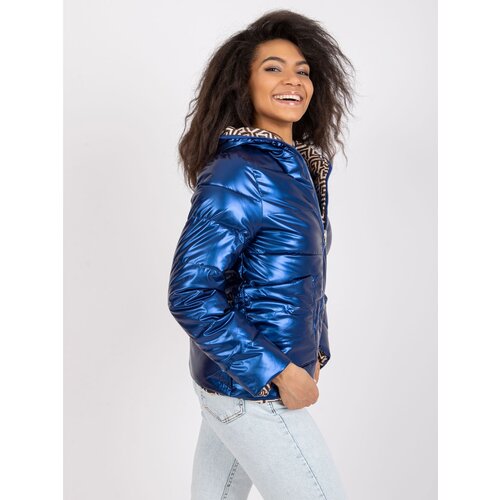 Fashion Hunters Dark blue quilted handbag Slike