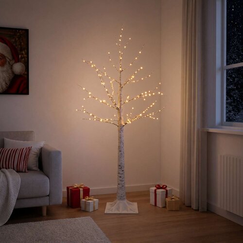  Božićno drvce breza Bijela 25 x 25 x 210 cm Plastika Slike