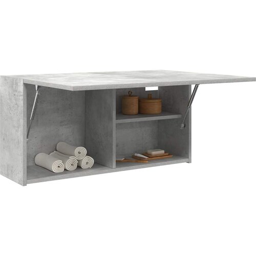 VidaXL Kupaonski zidni ormarić beton sivi 80x25x40cm konstruirano drvo Slike