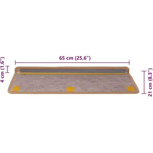  Ljepljivi tepisi za stepenice 30 kom 65x21x4 cm narančasti Slike