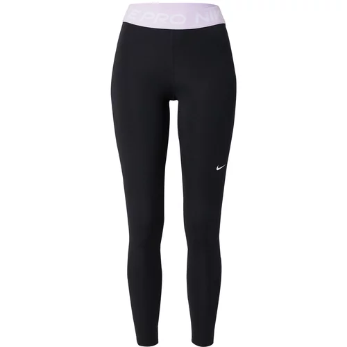 Nike Športne hlače 'NP 365' pastelno lila / črna / bela
