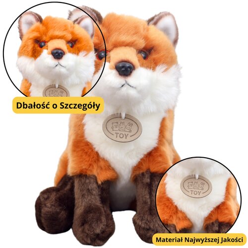 Plišana igračka Lisica 23cm - smeđe/bijela Cijene