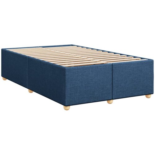  Krevet s oprugama i madracem plavi 120 x 190 cm od tkanine Slike