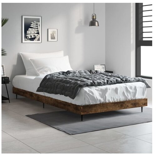 VidaXL Okvir za krevet boja hrasta 120 x 200 cm konstruirano drvo Slike