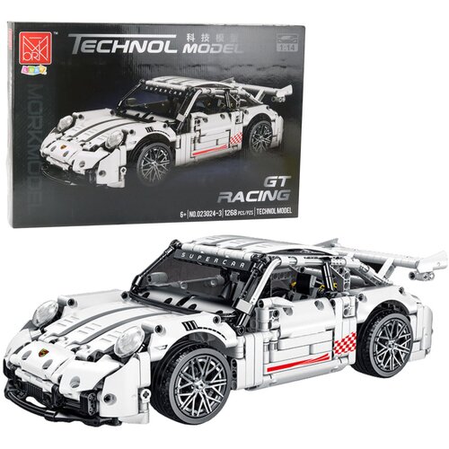  Building Blocks GT Racing Car White 1:14 1268 pcs. Slike