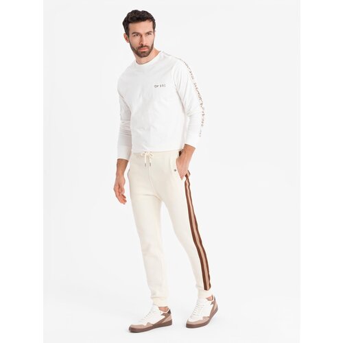 Ombre Men&amp;#039;s structured knit sweatpants - graphite Slike