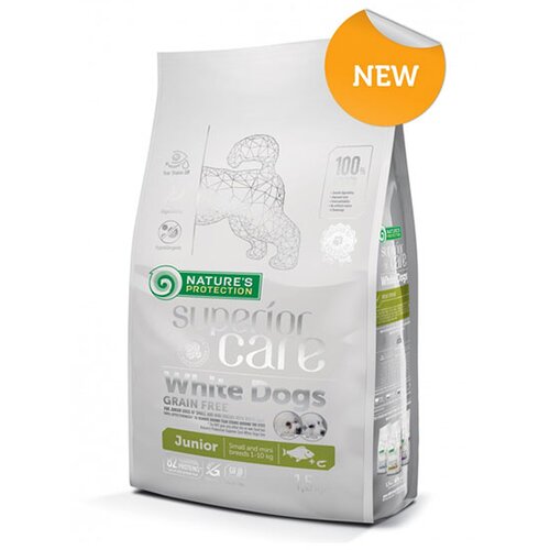 Nature's Protection hrana za štence 1,5kg superior white dog grain free small NP751202 Slike