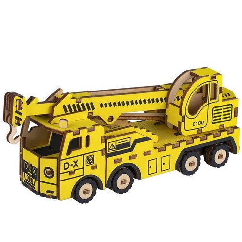 CarolijaShop 3d drvena slagalica - Kamion kran Cene