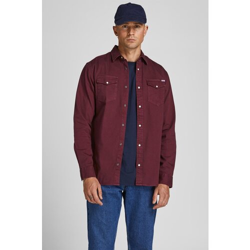 Jack & Jones Srajce z dolgimi rokavi 12138115 JJESHERIDAN SHIRT L/S NOOS MEDIUM BLUE DEN/SLIM Modra Cene