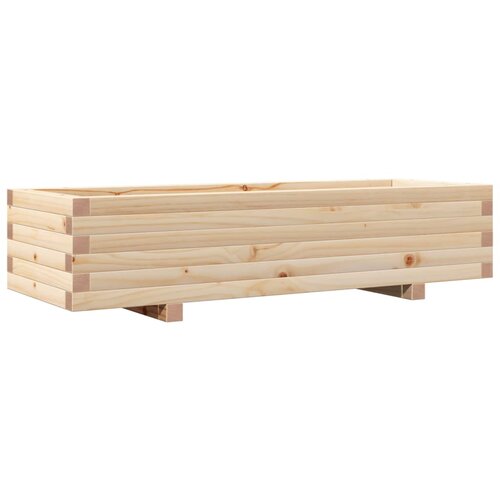 VidaXL Vrtno cvetlično korito 110x40x26,5 cm trdna borovina, (21255719) Slike