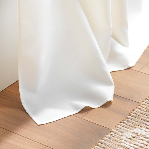 Douceur d int&amp;eacute;rieur Kremno bela zavesa 140x260 cm Essentiel &amp;ndash; Slike
