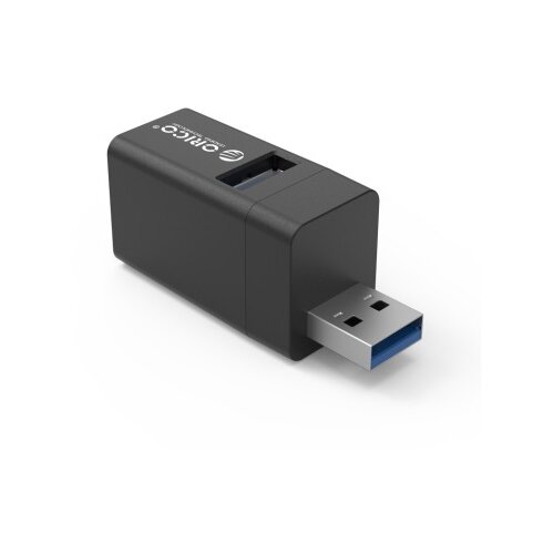 Orico USB hub s 3 vhodi, 1x USB 3.0, 2x USB 2.0, Alu črn, MINI-U32L Cene