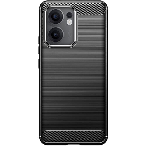 AVIZAR Ohi&scaron;je za Oppo Reno 13 F in 13 FS Silikonski dizajn Brushed Carbon, Črna, (5000016695) Cene