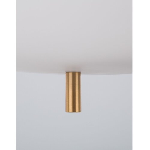 Nova Luce Bela/medeninasta steklena viseča svetilka &amp;oslash; 30 cm Lato &amp;ndash; Slike