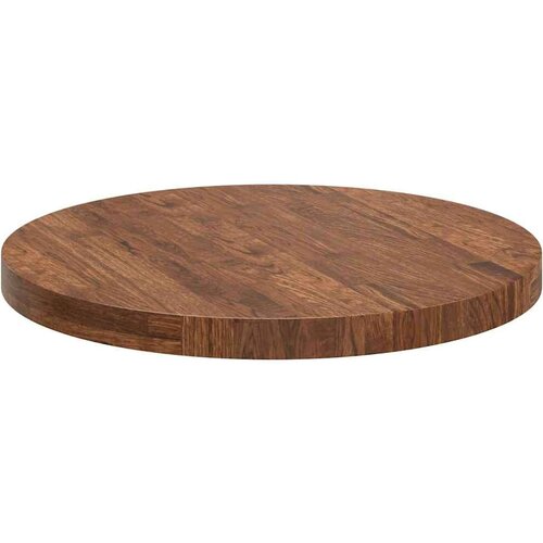 VidaXL gornji dio stola tamno smeđa &amp;Oslash; 60 x 4 cm čvrsto drvo hrasta Slike
