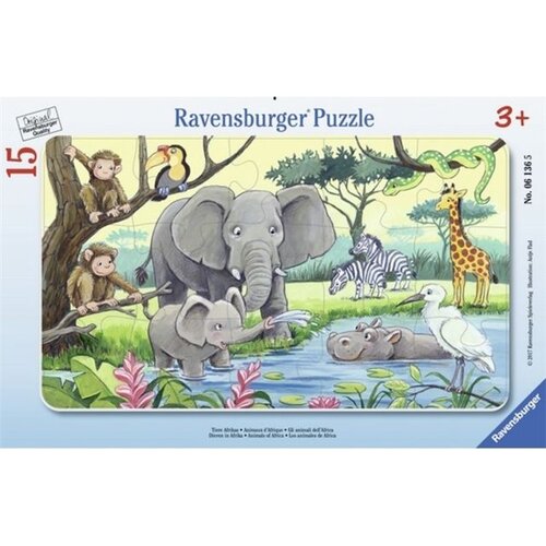 Ravensburger 15 delna sestavljanka Živali v Afriki 061365 Cene