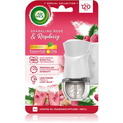 Air Wick Electric Sparkling Rose &amp;amp; Raspberry električni osvežilec zraka s polnilom 19 ml Slike