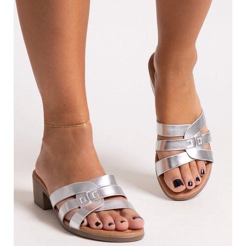 Gemre Silver heeled mules Lidiene Cijene