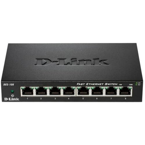 D-Link / DLink D-Link switch neupravljivi,DES-108/E (metalno kućište) Cijene