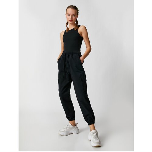Koton Cargo Trousers Tied Waist Side Pocket Detailed Slike