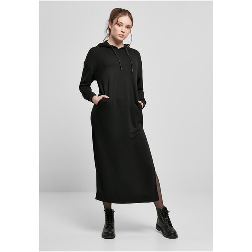 UC Ladies Women&amp;#039;s Modal Terry Long Hooded Dress Black Slike