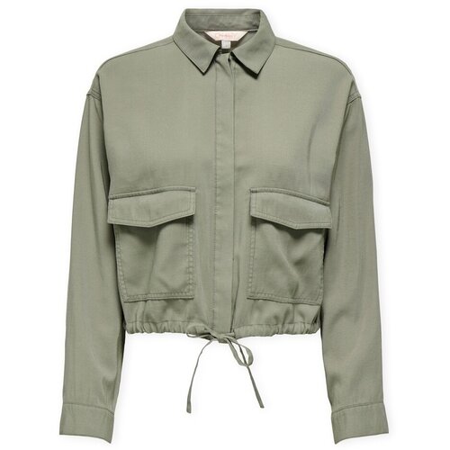 Only Pla&scaron;či Aris Life Jacket - Smokey Olive Zelena Cene