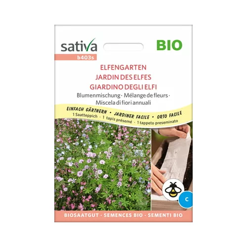 Sativa Bio cvetlična mešanica "Elfengarten" semenski trak