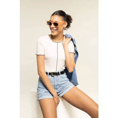 DEFACTO Coool Crop Short Sleeve T-Shirt