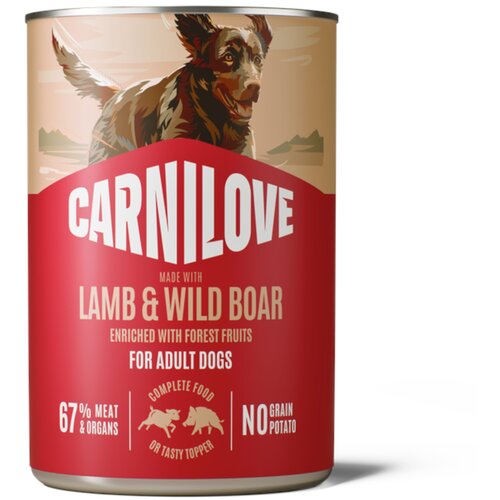  Ekonomično pakiranje Carnilove Dog in Paté 12 x 400 g - Janjetina i divlja svinja Cene