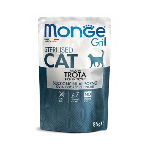 Monge cat Grill Sterilised Postrv 85 g Cene