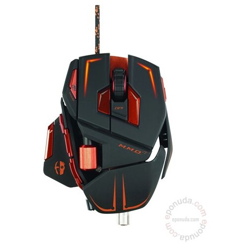 Saitek Cyborg M.M.O.7 Gaming Mouse 6400dpi, Matt Black mi&amp;scaron; Slike