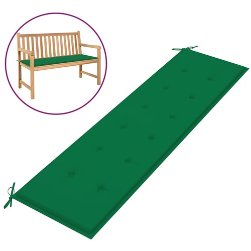 vidaXL Blazina za vrtno klop zelena 180x50x3 cm Cene