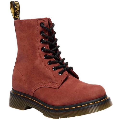 Dr. Martens &amp;Scaron;kornji Bottines 1460 Pascal cuir souple Rdeča Slike