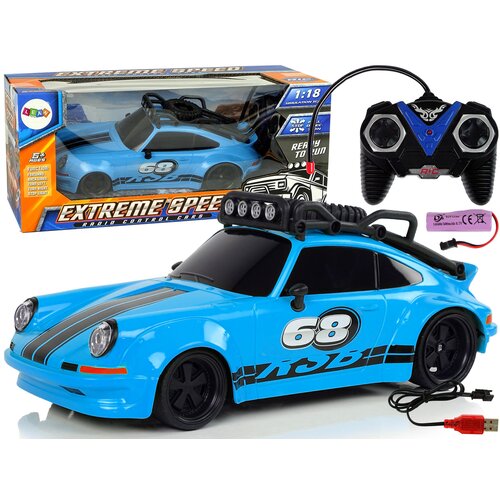  Auto na daljinsko upravljanje 1:18 Blue Spare - plavi Slike