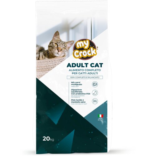 MY CROCK suva hrana za odrasle mačke Adult 20kg Slike