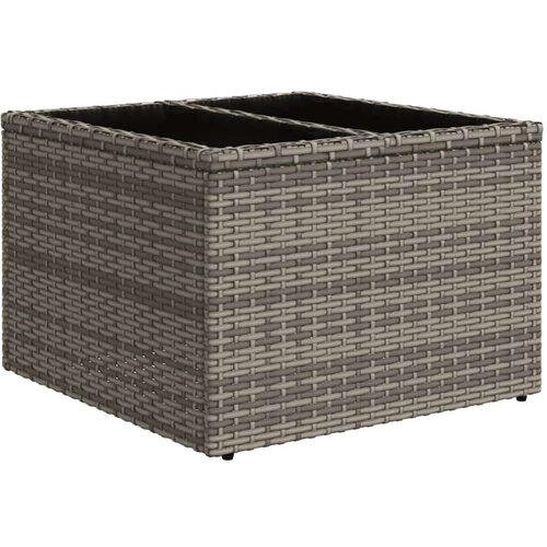 VidaXL 9-dijelni set vrtnih sofa od poliratana s jastucima sivi Slike