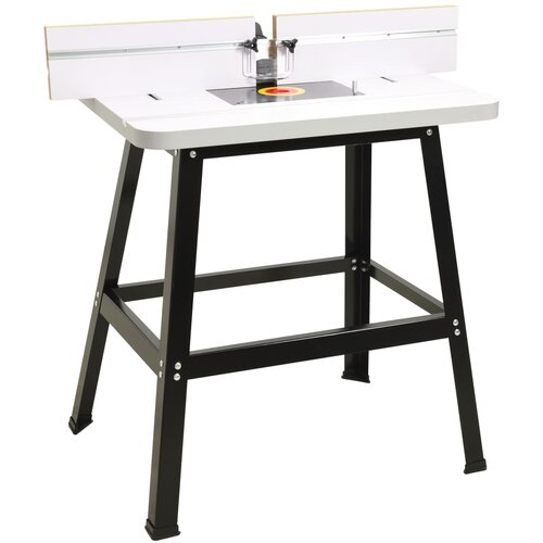 VidaXL Stol za glodalicu od čelika i MDF-a 81 x 61 x 88 cm Slike