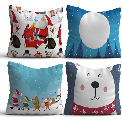 WALLXPERT Set od 4 jastuka 43x43cm &amp;Scaron;areni Slike