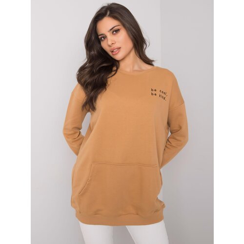 RUE PARIS Sweatshirt-RV-BL-7202.32P-camel Cene
